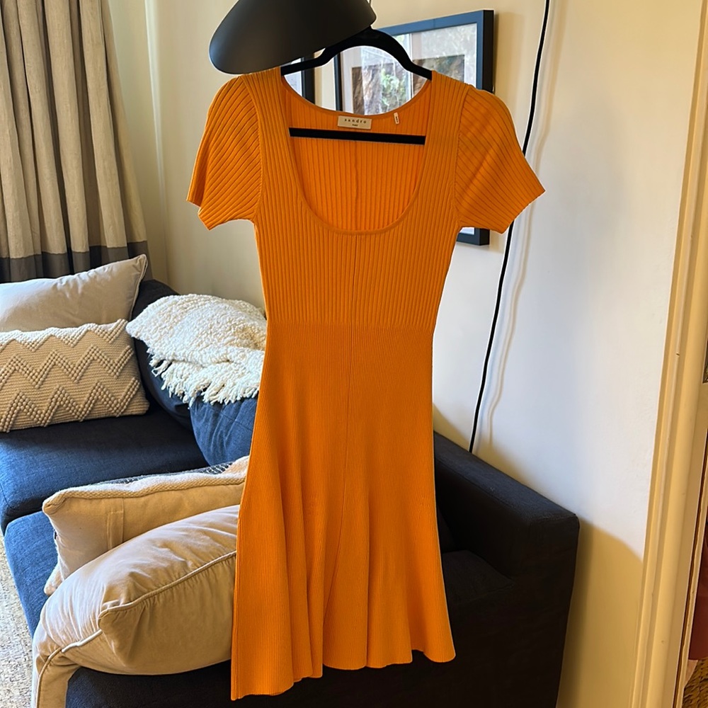 Never been worn - Orange Sandro dress
